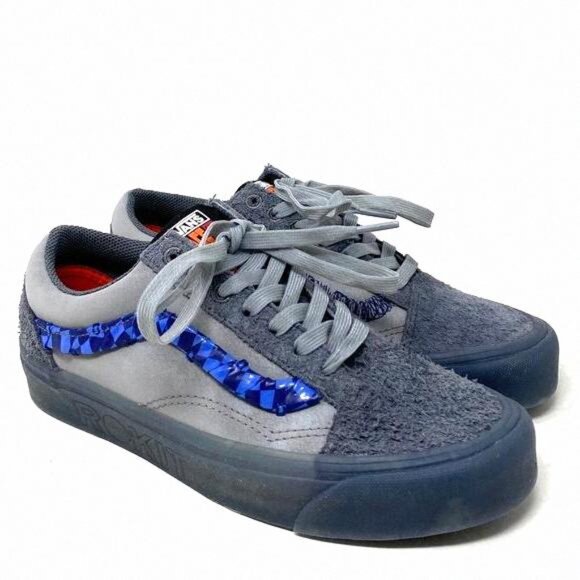 VANS x Rokit Old Skool 36 DX Shoes Suede Gray Low VN0000SRBKU Sneakers Women For - Picture 2 of 11